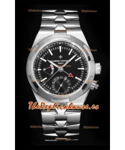Vacheron Constantin Overseas Dual Time Reloj Réplica Suizo a Espejo 1:1 Dial Negro
