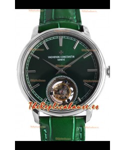 Vacheron Constantin Traditionelle Swiss Tourbillon Caja Acero Reloj Réplica Espejo 1:1 