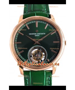 Vacheron Constantin Traditionelle Swiss Tourbillon Oro Rosado Reloj Réplica Espejo 1:1 