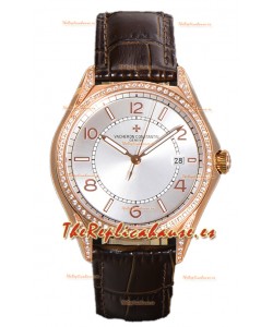 Vacheron Constantin Edición Fiftysix Acero 904L Oro Rosado Réplica Espejo 1:1 Dial Acero