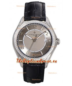 Vacheron Constantin Edición Fiftysix Acero 904L Réplica Espejo 1:1 Dial Gris