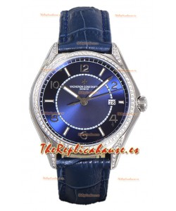 Vacheron Constantin Edición Fiftysix Acero 904L Réplica Espejo 1:1 Dial Azul