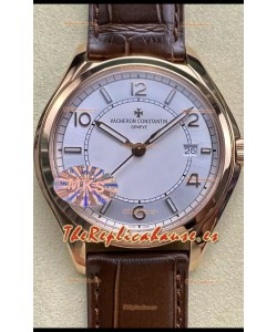 Vacheron Constantin Edición Fiftysix Acero Oro Rosado Réplica Espejo 1:1 Dial Blanco