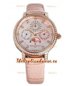 Vacheron Constantin Traditionelle Perpetual Calendar Ultra-Thin Oro Rosado Réplica Suiza 