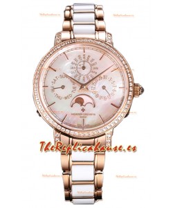 Vacheron Constantin Traditionelle Perpetual Calendar Ultra-Thin Oro Rosado Réplica Suiza 