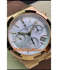 Vacheron Constantin Overseas Cronógrafo Oro Amarillo Dial en Acero Réplica a Espejo 1:1