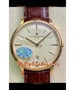 Vacheron Constantin Patrimony Oro Amarillo en Reloj Réplica a Espejo 1:1