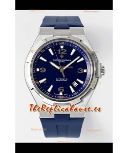 Vacheron Constantin Overseas Reloj Réplica Suizo a Espejo 1:1 Dial en Acero Azul - Correa Goma