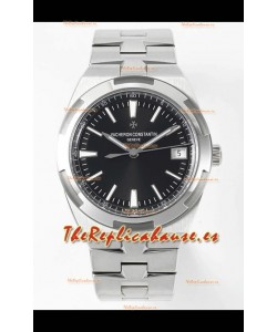 Vacheron Constantin Overseas Réplica Suiza a Espejo 1:1 Dial Negro - Correa Acero