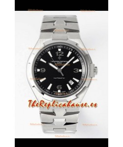 Vacheron Constantin Overseas Réplica Suiza a Espejo 1:1 Dial Negro - Correa Acero
