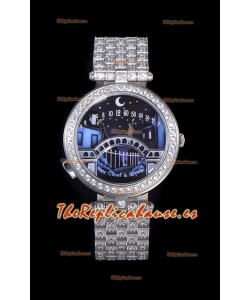 Van Cleef & Arpels Lady Arpels Pont des Amoureux Reloj Suizo Movimiento Automático