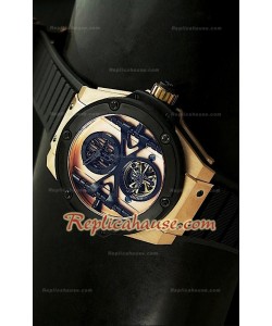 Hublot Big Bang Keng Power Tourbilon Reproducción Japonesa del Reloj en Oro Rosa
