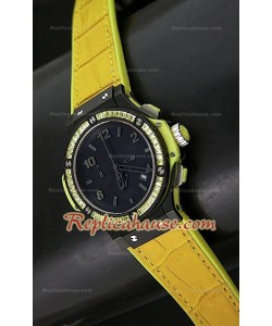 Hublot Big Bang Tutti Frutti Reloj de Cuarzo en Amarillo- 38MM