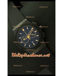 Hublot Vendome Cronógrafo PVD Reloj Japonés - Marcas Amarillas