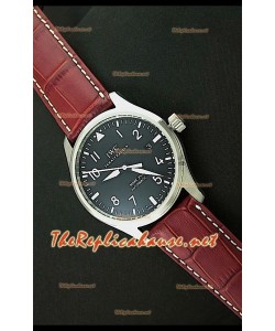 IWC Mark XVI Reproducción Reloj Suizo en Acero - 40MM - Correa Marrón