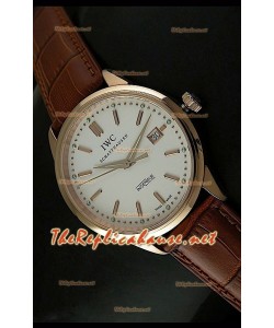 IWC Ingenieur Modified Reloj Suizo Réplica carcasa de oro rosado