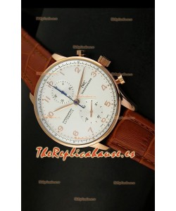 IWC Portugués Cronómetro Suizo en oro rosado de 18K