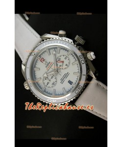 Omega Seamaster The Planet Ocean Réplica Japonesa en Blanco
