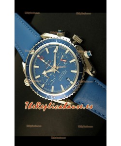 Omega Seamaster The Planet Ocean Réplica Japonesa en azul