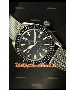 Omega Seamaster 300 R - Esfera negra marina Suizo con malla 