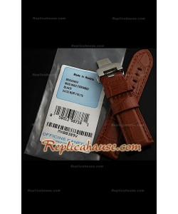 Panerai Correa Marrón Cocodrilo