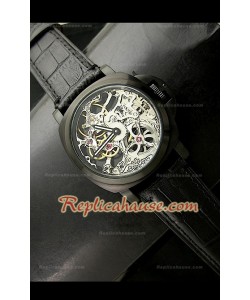Panerai Lumenor Skeleton Reloj Suizo de PVD