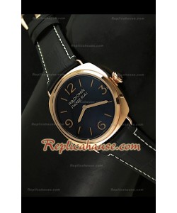 Panerai Radiomir Reloj Suizo de Oro Rosa y con Esfera de color Negro