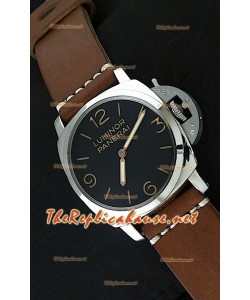 Panerai Lumenor Reloj Suizo - 47MM en Correa Marrón