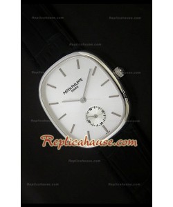 Patek Philippe Mens Golden Elipse Reloj Japonés en Acero