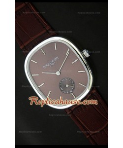 Patek Philippe Mens Golden Elipse Reloj Japonés en Acero