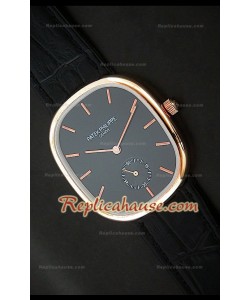 Patek Philippe Mens Golden Elipse Reloj Japonés en Oro