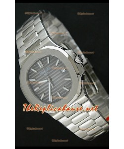 Patek Philippe Nautilus Swiss Réplica con esfera gris