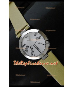 Piaget Altiplano Reloj de Cuarzo Suizo con Esferade Hora y Correa de Piel Amarilla