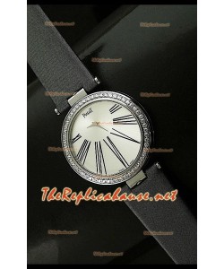 Piaget Altiplano Reloj de Cuarzo Suizo con Esfera de Hora en Correa de Piel Gris
