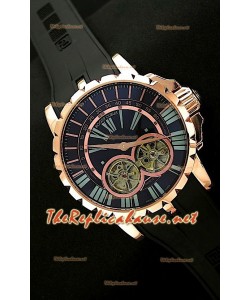 Roger Dubuis Excalibur Chronoexcel Dual Tourbilon Oro Rosa