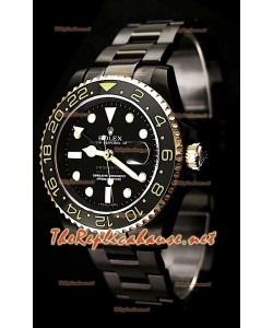Rolex GMT Masters II Pro Hunter Reloj Suizo en dos Tonos de Oro y PVD