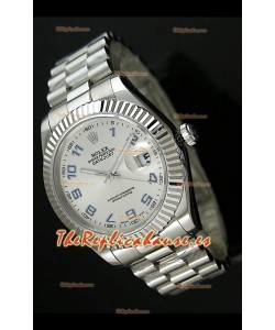 Rolex Réplica Datejust Mens Reloj Japonés con Números Arabes en la Carzasa – 41 MM