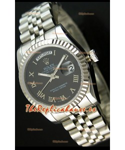 Rolex Réplica Datejust Mens Reloj Japonés Carcasa Negra – 41 MM