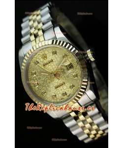 Rolex Réplica Datejust Mens Reloj Japonés Carcasa Negra – 41 MM