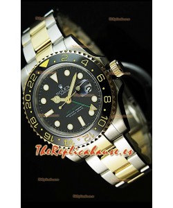 Rolex GMT Masters II en Dos Tonos Réplica Suiza – Marcadores Super Luminosos 