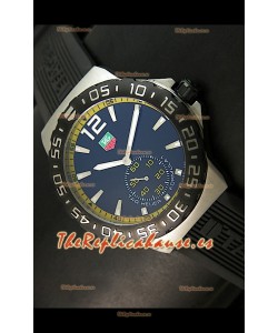 Tag Heuer Formula 1 Réplica Japonesa en Movimiento de Cuarzo – Esfera y Bordes Amarillos