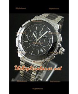 Tag Heuer Formula 1 para damas, en negro, con cronómetro. Réplica 1:1