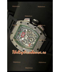 Richard Mille Edición Felipe Massa, Reloj Réplica Suiza de Titanio