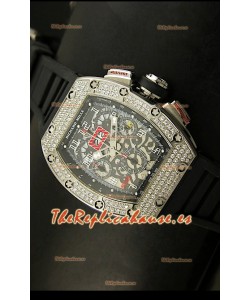 Richard Mille Edición Felipe Massa, Reloj Réplica Suiza, Caja de Titanio