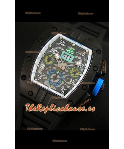 Richard Mille RM011 Edición Filipe Massa Carcasa de PVD Réplica Suiza