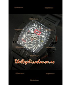 Richard Mille RM011 Edición Filipe Massa Carcasa de PVD Réplica Suiza