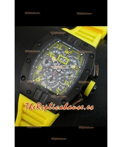 Richard Mille RM011 Edición Filipe Massa Texas GP Carcasa de PVD Réplica Suiza