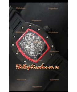 Richard Mille RM055 Bubba Watson Reloj Réplica Suizo Indicadores en Rojo