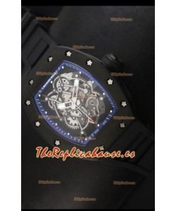 Richard Mille RM055 Bubba Watson Reloj Réplica Suizo Indicadores en Azul