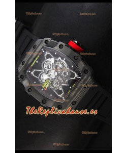 Richard Mille RM35-01 Edición Rafael Nadal, Reloj Réplica Suizo Indicadores en Negro